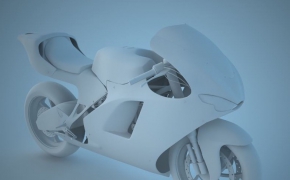 摩托车C4D白模 Desmosedici