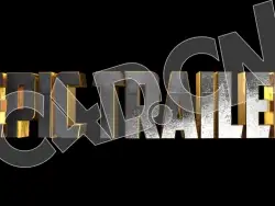 C4D史诗预告片立体字电影片头文字标题文字模型 Epic Trailer 3d model