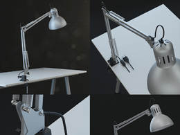 台灯C4D模型 IKEA Table Lamp