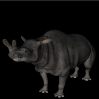 王雷兽3D模型（Brontotherium）