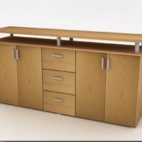 柜子3D模型 Armoire buffet - Cabinet buffet