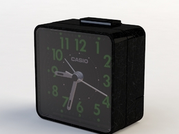 卡西欧方形闹钟C4D模型 CASIO Alarm Clock