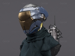 钢铁侠机甲人头部模型robot