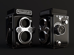 禄莱双反相机C4D模型 Rolleiflex