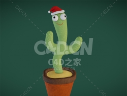 C4D跳舞的仙人掌动画布偶玩具模型下载