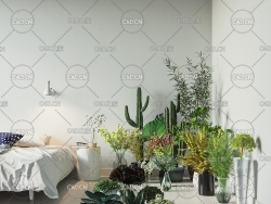 室内盆栽植物3D模型合集(MAX模型) triangleform – vol. 4 Interior Plants