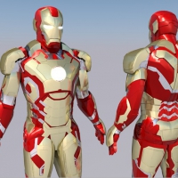 钢铁侠C4D模型 Ironman MK42