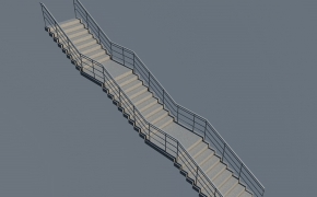 楼梯台阶C4D模型 Stair step
