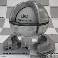 vray for c4d材质：Metall anisotrope circular brushed 001