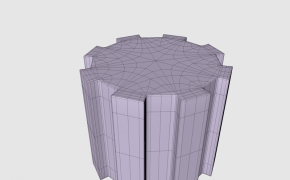 工业机械零件：齿轮C4D模型 gear