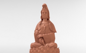 观音菩萨坐像C4D模型