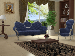 C4D Vray欧式室内渲染模型 interior 3d model