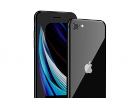 苹果2020款iPhone SE智能手机3D模型素材下载iPhone SE 2020 by Apple