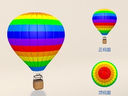 热气球C4D模型 Hot Air Balloon