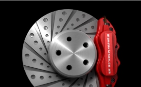 汽车刹车盘 制动盘C4D模型 Brake Disc