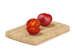 切开的半块西红杮蔬菜C4D模型下载