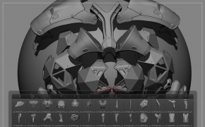 生物机甲战士铠甲3D模型 ULTRABORG SUBD ArmorPack by Vitaly Bulgarov