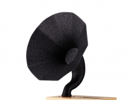 天然橡木留声机Acoustibox音响3D模型素材下载Natural Oak Phonograph by Acoustibox