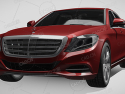 梅赛德斯奔驰s600汽车豪华轿车2014款C4D汽车模型下载