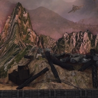 战争半景画工程模型：战壕工事C4D模型 Trenches