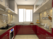 C4D现代厨房模型Kitchen