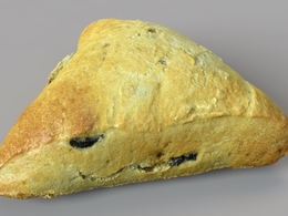 橄榄帕格莱斯面包C4D模型 Olive Bead 3d model