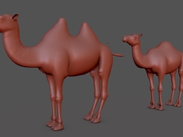 骆驼C4D模型（双驼峰+单驼峰） camel 3d model