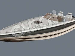 C4D海上快艇游艇模型 Speedboat 3d Model