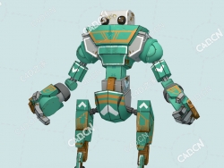 斯坦生锈卡通机器人动画C4D模型Stan