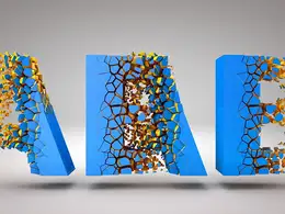 C4D文字碎片化消失动画工程文件 Text Animation