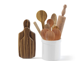 实木菜板擀面杖木铲木勺子C4D模型下载