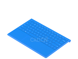 平板电脑键盘c4d模型下载