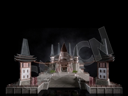 C4D香格里拉中式建筑模型 Kitbash3d-Shangri-La_BldgLG_I_grp