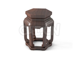 明清风格六角子孙凳中式古典家具