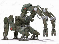 四足两爪机甲兽Caterpillar