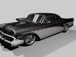别克老爷车(Buick Roadmaster 1957)C4D模型