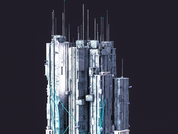 未来科幻赛博朋克高层建筑future architecture-72