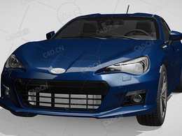 斯巴鲁brz航空套件家用汽车轿车2012款C4D汽车模型下载