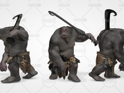 地精食人魔 Ogre 3d model