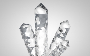 透明水晶柱模型