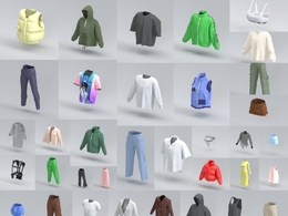 衣服鞋帽腰带拉链贴身衣物模型Digital Fashion VERYBASICS – VirtualWardrobe & Asset Pack - Blender & Marvelous Designer