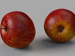 红苹果C4D模型 Red apple 3d model