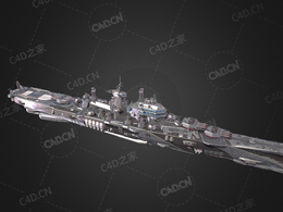 联邦星际舰队联邦星舰银河号首任舰C4D模型下载Galaxy 3d model