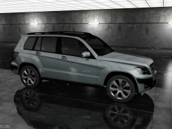 越野汽车渲染 汽车背景C4D模型