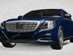 梅赛德斯迈巴赫s500汽车豪华轿车2015款C4D汽车模型下载