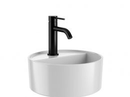 小型圆形台上盆洗手盆3D模型素材下载Les Petites Round On-top Washbasin by Cielo