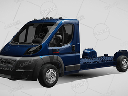 道奇RAM板车卡车货车运输车辆汽车promaster-3540-2020款C4D汽车模型下载