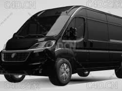菲亚特汽车ducato杜卡托面包车2014款C4D汽车模型下载