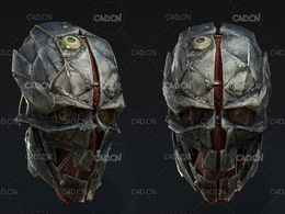 C4D游戏《上古卷轴5：天际》羞辱主角的面具模型 CorvoMask