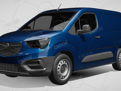 欧宝组合swb版封闭车厢面包车2021款C4D汽车模型下载